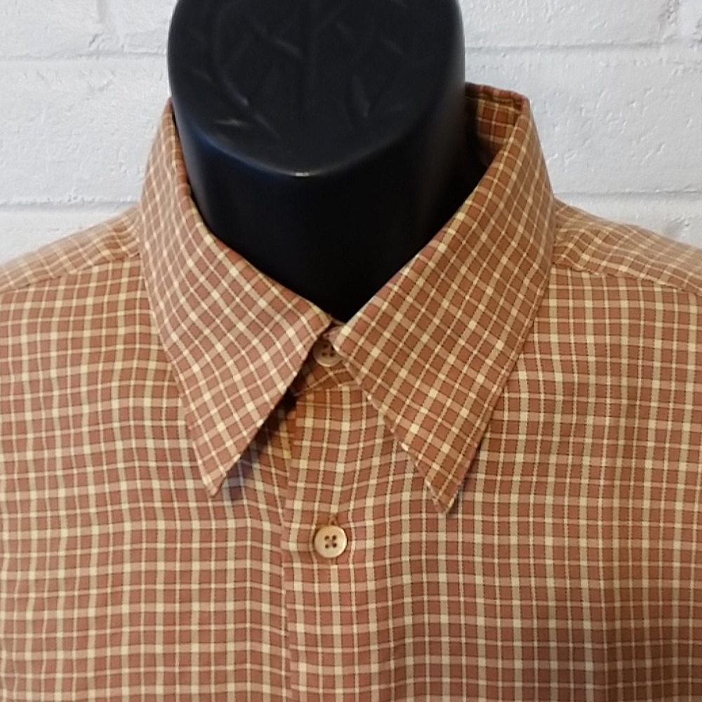 Bugatchi Large Button Down Shirt Short Sleeve - image 3